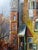 John Haanstra, Large Urban Scene, Oil Painting on Wood, 1970s, Framed For Sale - Image 15 of 16