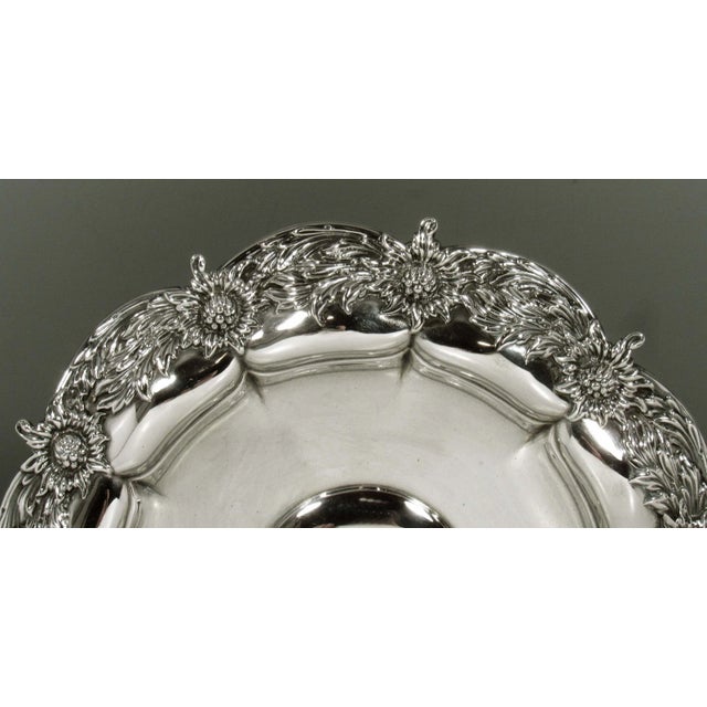 Late 19th Century Tiffany & Co. Sterling Silver Chrysanthemum Tazza, C. 1895 For Sale In Dallas - Image 6 of 8