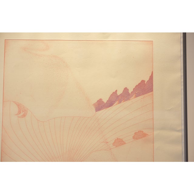 Stefan Wewerka, Drypoint Etchings, Hand-Colored, 1972, 7 Pieces, No. 51/55 For Sale - Image 16 of 18