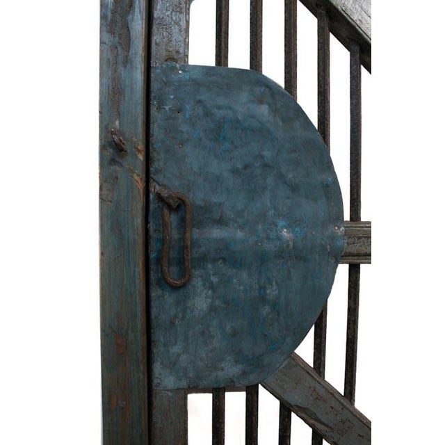 Wood & Iron Wine Cellar Door For Sale - Image 4 of 10