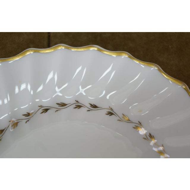 White Mid 20th Century English Royal Doulton Adrian H4816 Bread Salad Dinner Service Plates - 36pcs For Sale - Image 8 of 11