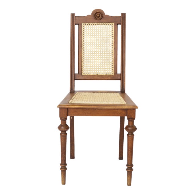 Vintage Belgian Dining Chair in Beech Wood, 1930s For Sale
