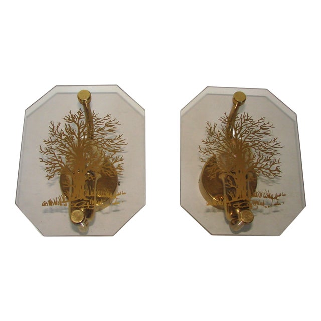 Brass Wall Sconce, 1980s For Sale