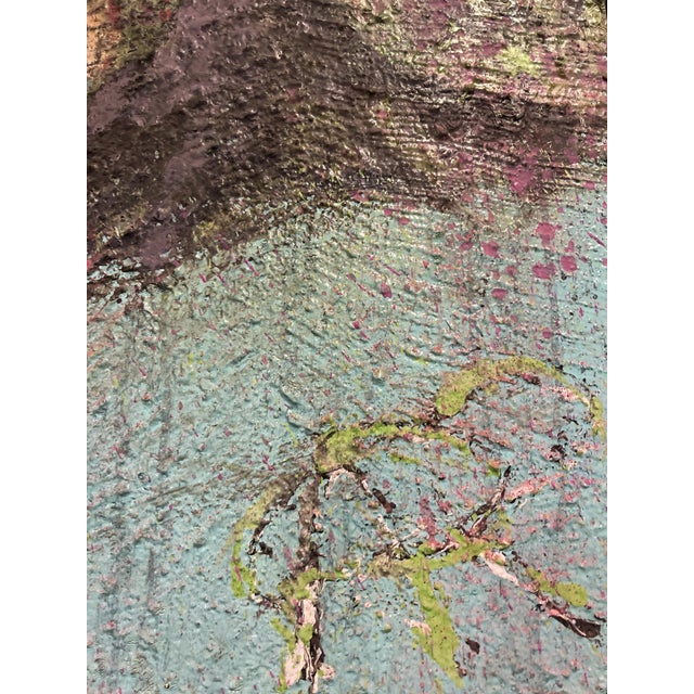 Italian Artist, Blossom with ArpVerdeacqua, Acrylic on Canvas, in Flawless conditions. Designed from 2000 This piece has...