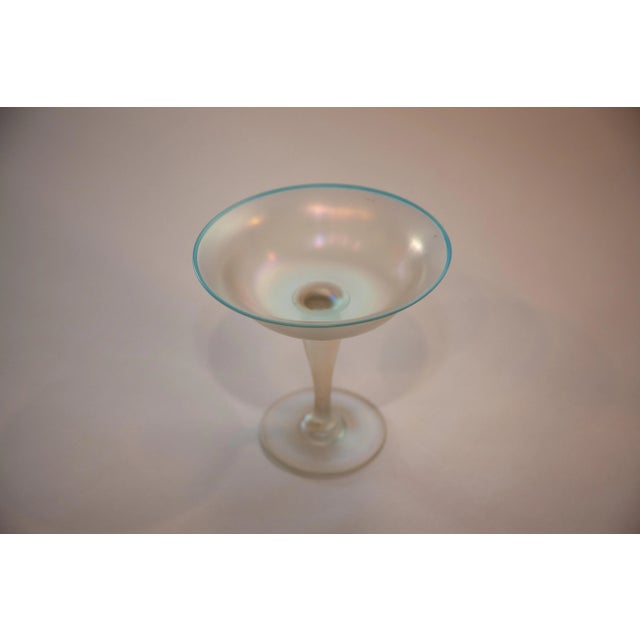Early 20th Century Antique Steuben Glassworks Verre De Soie Compote For Sale - Image 5 of 5