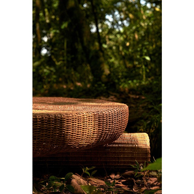 2020s Fango Coffee Table, Sustainable Natural Yaré Fiber by Francisco Jaramillo For Sale - Image 5 of 9