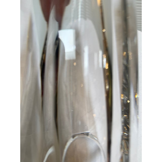 Transparent Erika Lagerbielke for Orrefors Faceted Crystal Flower Vase, Late 20th Century For Sale - Image 8 of 12