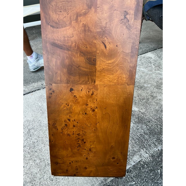 Wood Vintage Burl Wood Pedestal For Sale - Image 7 of 12