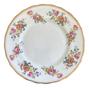 Vintage English Bone China Decorative Dessert Plate