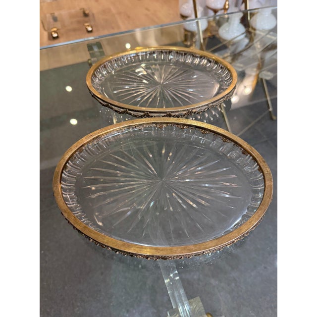 Late 19th Century Cut Crystal Dishes with 800 Sterling Silver Mounts, Germany, Set of 2 For Sale - Image 6 of 14