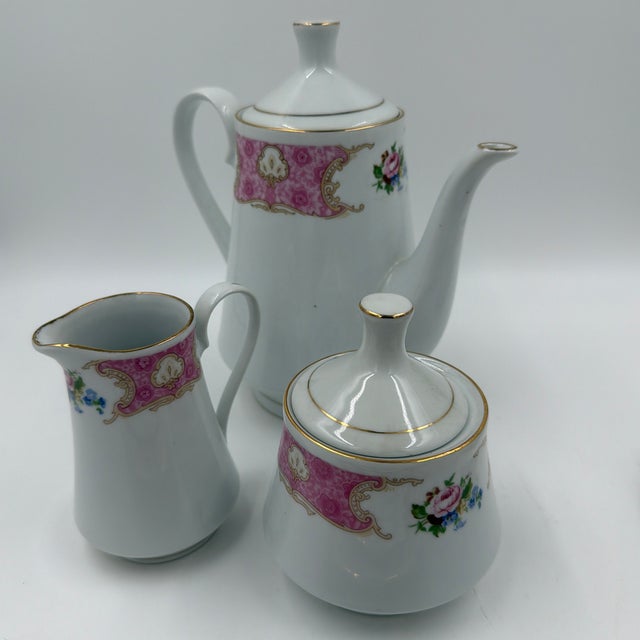1990s Remington Red Sea Fine China Set With 12 Place Settings - 67 Piece For Sale - Image 4 of 12