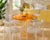 Transparent Neon Orange Lucite Dining Table For Sale - Image 4 of 5