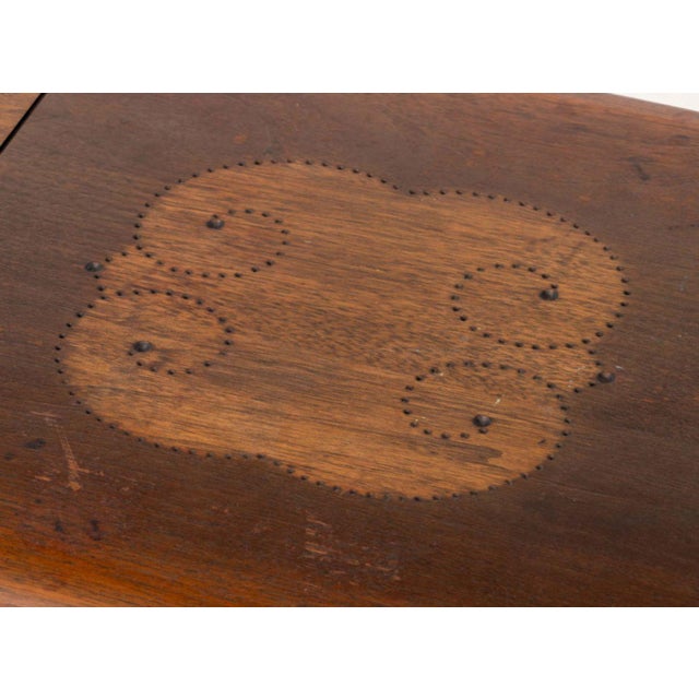 Mid 20th Century Art Deco Carved Mahogany Side Table For Sale - Image 5 of 7