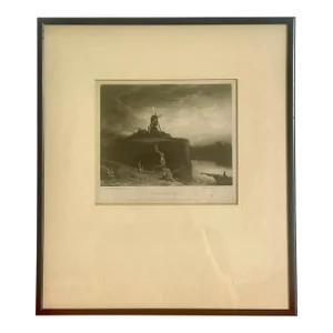 “The Mill” Antique Rembrandt Van Rijn Mezzotint Charles Turner 1823 Wb Drake, Framed