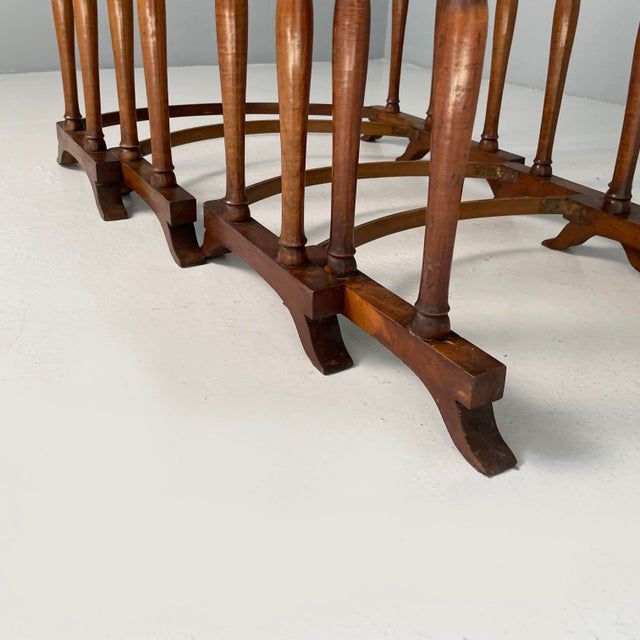 Italian Wooden Nesting Coffee Tables, Late 1800s, Set of 4 For Sale - Image 17 of 18