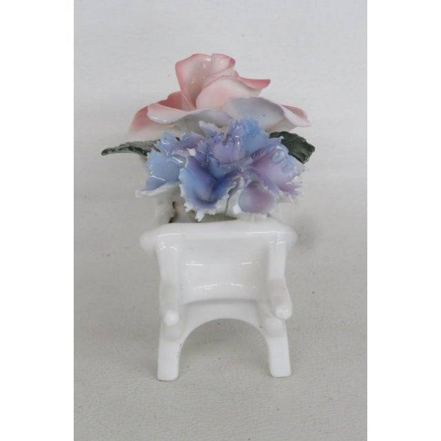 Cotswold Florals English Bone China Wheelbarrow of Flowers Figurine 5159b For Sale - Image 15 of 18