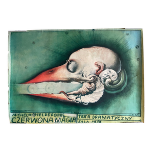 Franciszek a.b. Bilberstein-Starowieyski (1930-2009) ,Very Rare, Orginal Poster, 1971 Designed by -Starowieyski, Czerwona Magia