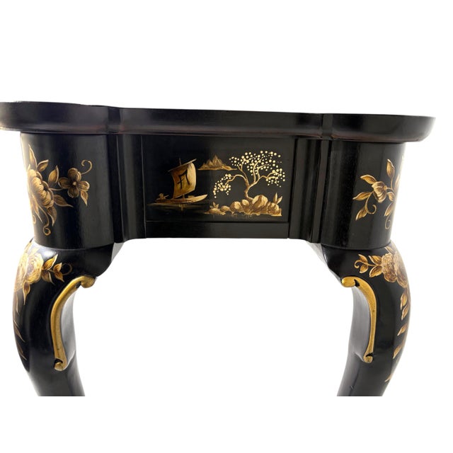 1980s A Chinoiserie Decorated Console / Sofa Table For Sale - Image 5 of 6