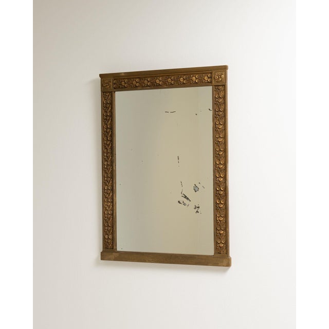 Gold 19th Century France Gold Wood Mirror For Sale - Image 8 of 9