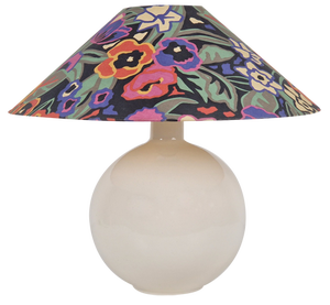 Vintage White Ceramic Sphere Table Lamp, 1970s