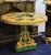 Rococo Round Dining Table With Gold Details & Green Finish For Sale - Image 4 of 7