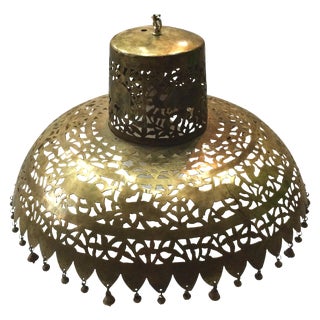 Brass Chandelier With Elephant Motif For Sale