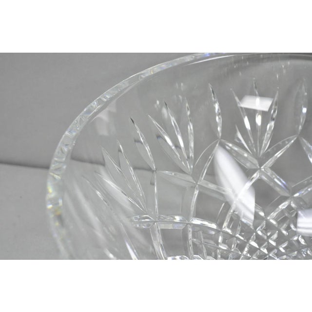 Late 20th Century Waterford Cut Crystal Lead Glass 10" Centerpiece "Gallagher" Bowl For Sale In Philadelphia - Image 6 of 11