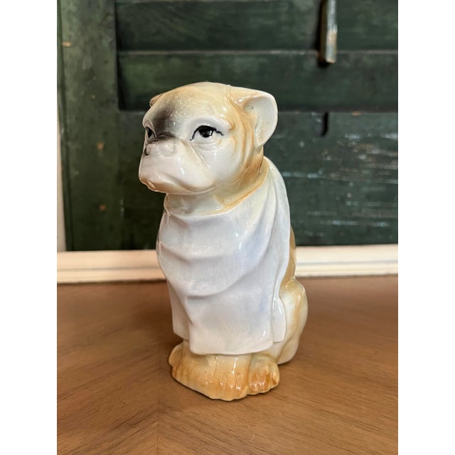 Ceramic Antique Austrian Porcelain Dog Still Bank For Sale - Image 7 of 7