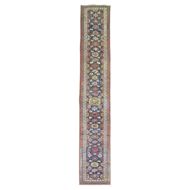Varamin Northwest Antique Persian Runner For Sale - Image 15 of 18