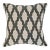 Marrakech Grey Embroidered Linen Pillow For Sale