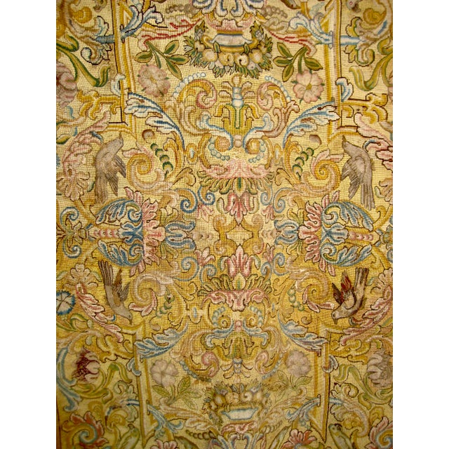 Baroque Large Italian Baroque Embroidery 17 Century For Sale - Image 3 of 14