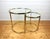 Vintage Nesting Tables in Brass and Glass, 1970s, Set of 2 For Sale - Image 10 of 14
