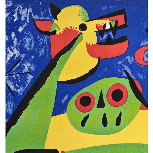 Modern Joan Miro, Dog Barking at the Moon, 1952, Lithograph For Sale - Image 3 of 8