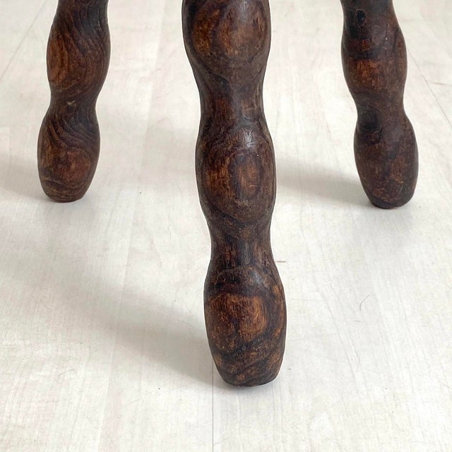 Modern Tripod Stool, 1950s For Sale - Image 4 of 6