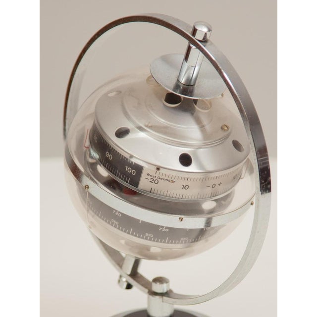 Space Age Sputnik Table Weather Station Relative Hygrometer, West Germany, 1969 For Sale - Image 10 of 12