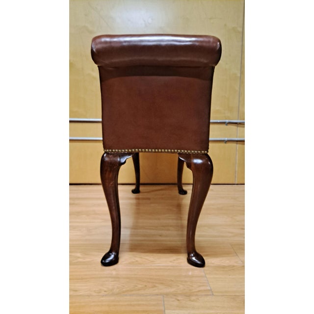 18th Century George III Mahogany Window Seat For Sale - Image 4 of 10