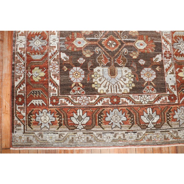 Antique Zabihi Collection Persian Malayer Wide Runner - 4'6" x 10'11" For Sale In New York - Image 6 of 10