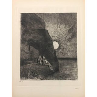 ''Les Fleurs du Mal'' - Original Etching by Odilon Redon - 1923 1923 For Sale