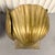 Metal Pair of 1970s Hollywood Regency Brass Seashell Planters For Sale - Image 7 of 11