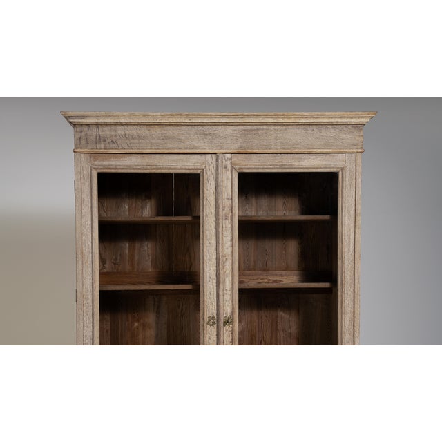 French Oak Vitrine, Antique, France, Mid 19th Century For Sale In Greensboro - Image 6 of 11