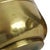 Metal Brass Repoussé Flower Planters, Set of 3 For Sale - Image 7 of 18