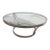 Chrome + Glass Coffee Table, 37 Inches For Sale