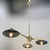 Not Yet Made - Made To Order Trio Pendant Polished Brass Smoky Bubbles Shade Flush Mount by Fabio LTD For Sale - Image 5 of 5