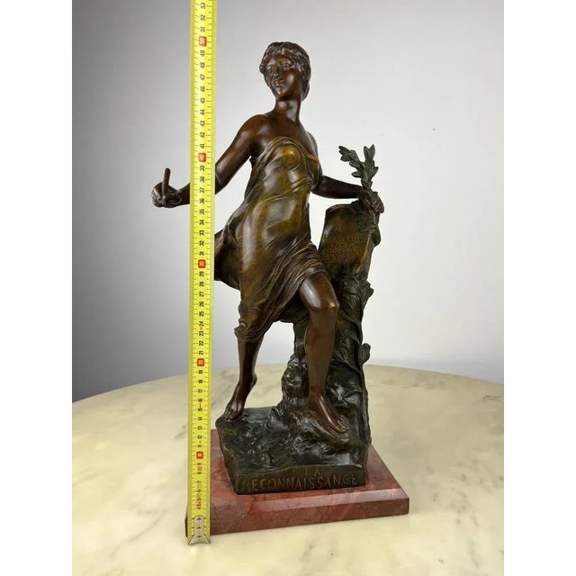 Eugene Marioton, La Reconnaissance, 1930s, Spelter For Sale - Image 12 of 13
