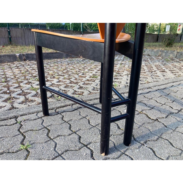 Italian Triangle Dining Chairs, 1980s, Set of 4 For Sale - Image 14 of 18