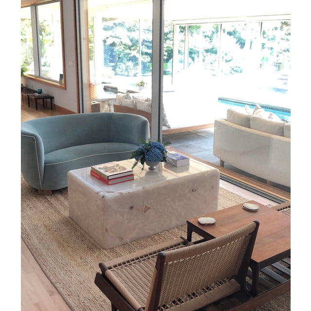 Rare Custom Steve Chase Onyx Coffee Table Vintage Modern 1980's Genuine Onyx 48" X 30" X 18" For Sale In Boston - Image 6 of 12