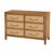 Beige Mesa 44 in. W Cane and Wood 6 Drawer Dresser, Natural & Cane For Sale - Image 8 of 8