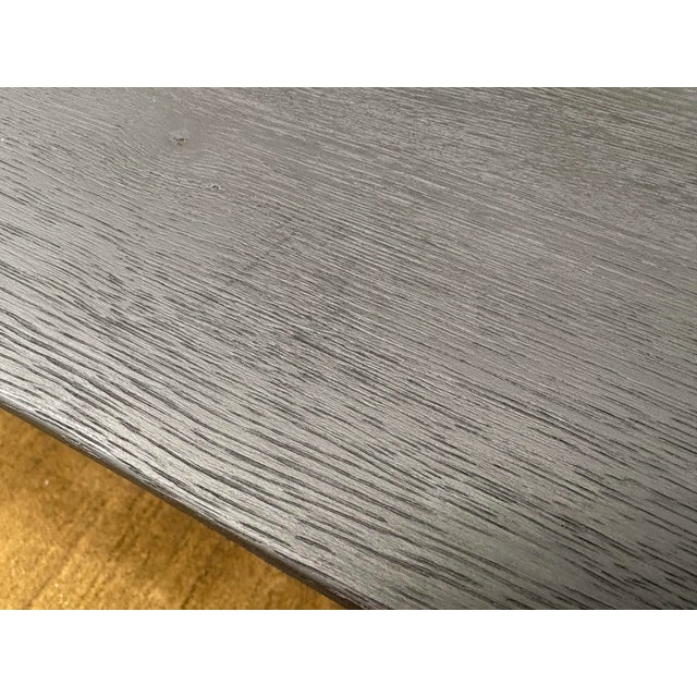 Wood Arhaus Sculptural Two-Tone Coffee Table Organic Modern | Matte Black Top With Blonde Wood Legs For Sale - Image 7 of 18