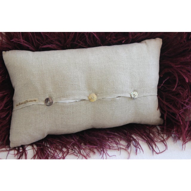 1990s Maison De Vacances Paris Ostrich Feather Pillows A Pair