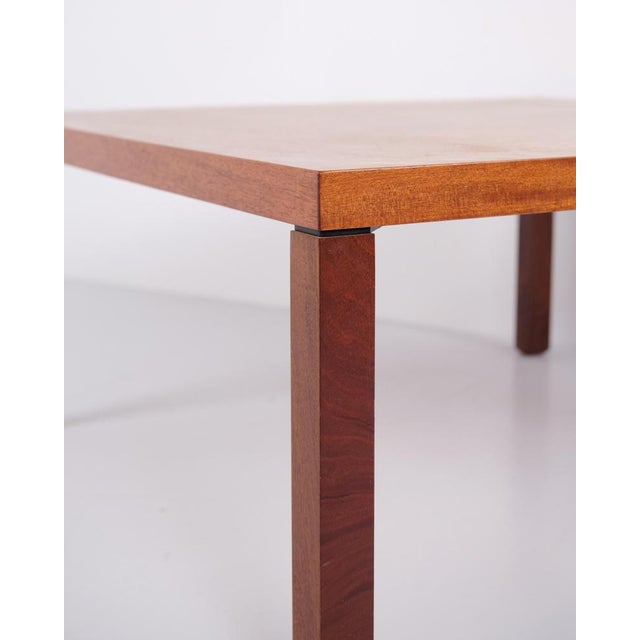 Large Square Coffee Table in Light Mahogany by Erik Jørgensen Møbelfabrik, 1960s For Sale - Image 6 of 10
